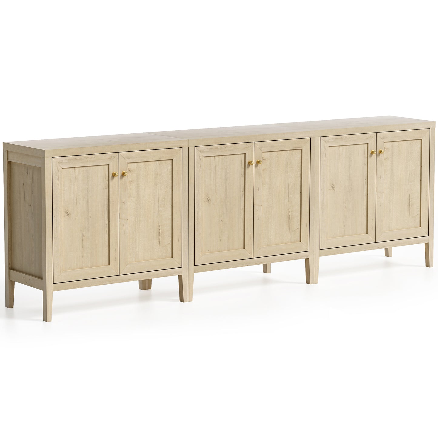 Modern Buffet Cabinet with Storage Sideboard Cabinet 3Pcs Wood cabinets for Kitchen,Living Room,Hallway