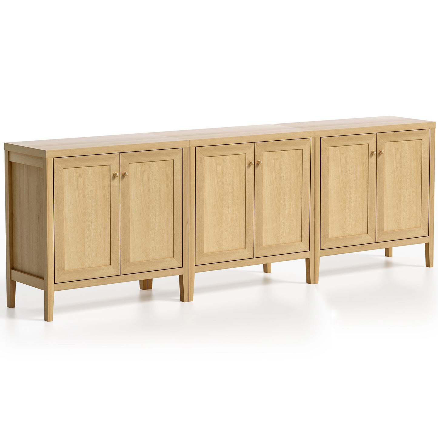 Modern Buffet Cabinet with Storage Sideboard Cabinet 3Pcs Wood cabinets for Kitchen,Living Room,Hallway