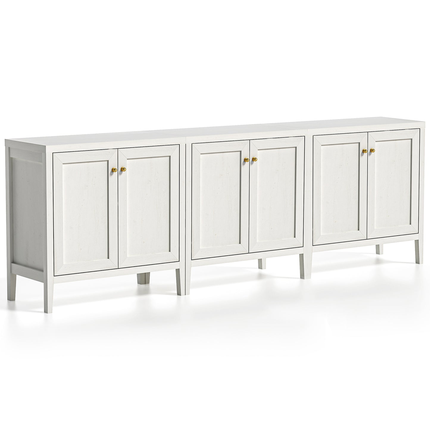 Modern Buffet Cabinet with Storage Sideboard Cabinet 3Pcs Wood cabinets for Kitchen,Living Room,Hallway