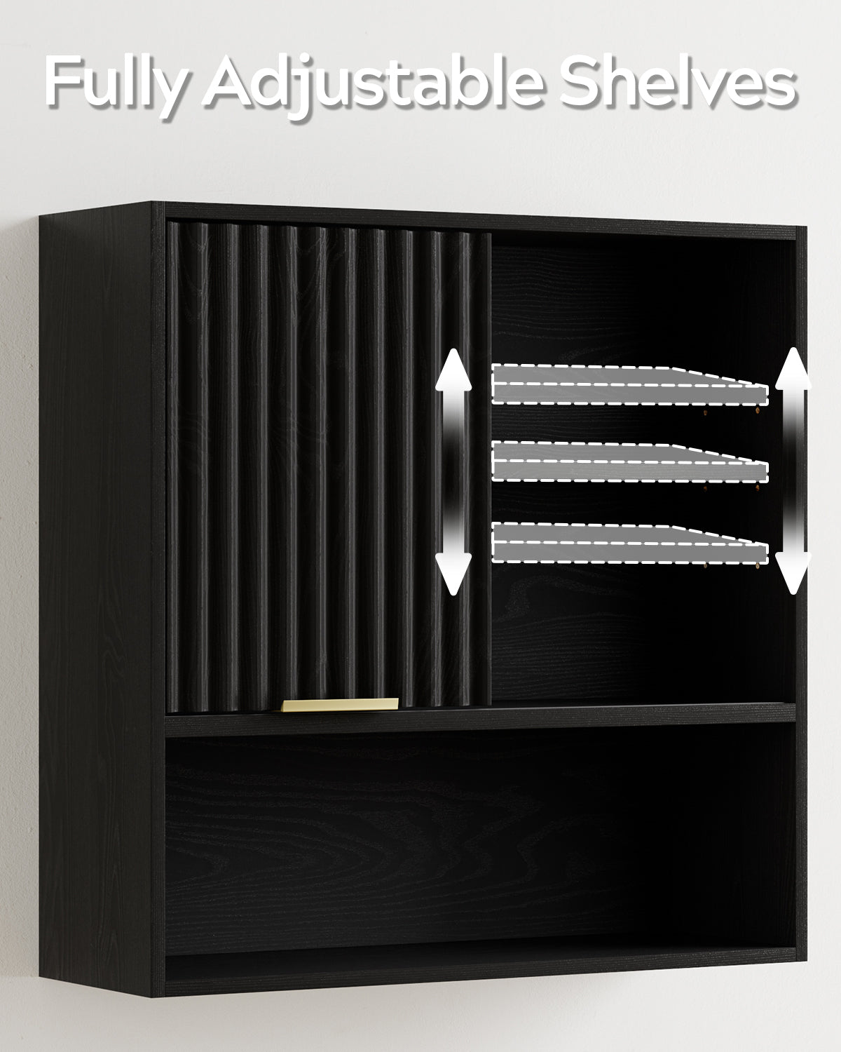 Square Medicine Cabinet Bathroom Wall Cabinet for Kitchen Square Bathroom Storage Cabinet for Laundry, Kitchen, Adjustable Shelves, Easy Install, Engineered Wood, Water Resistance