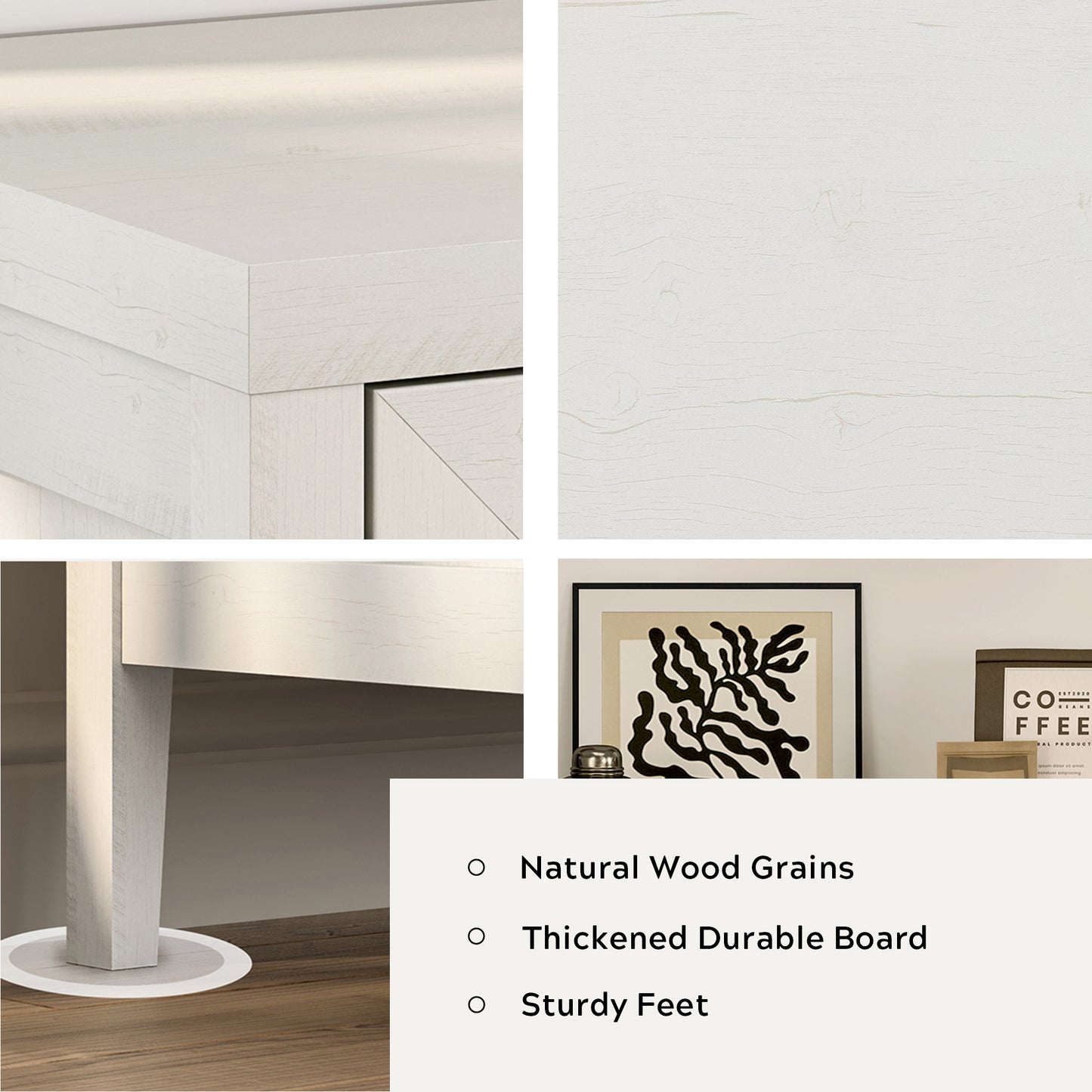 Modern Buffet Cabinet with Storage Sideboard Cabinet 3Pcs Wood cabinets for Kitchen,Living Room,Hallway